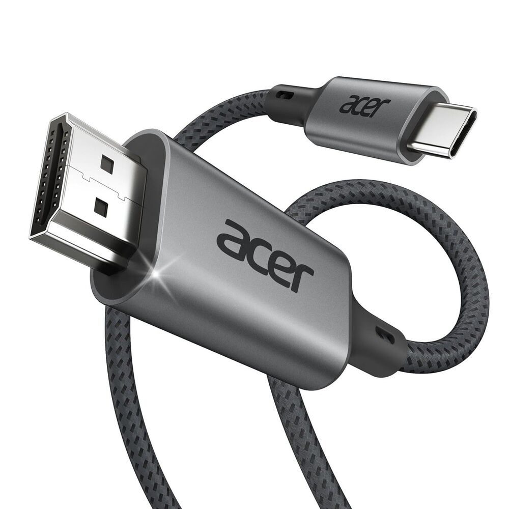 Acer USB C to HDMI Cable 6.6FT 4K 60Hz High Speed Braided Type C Cord
